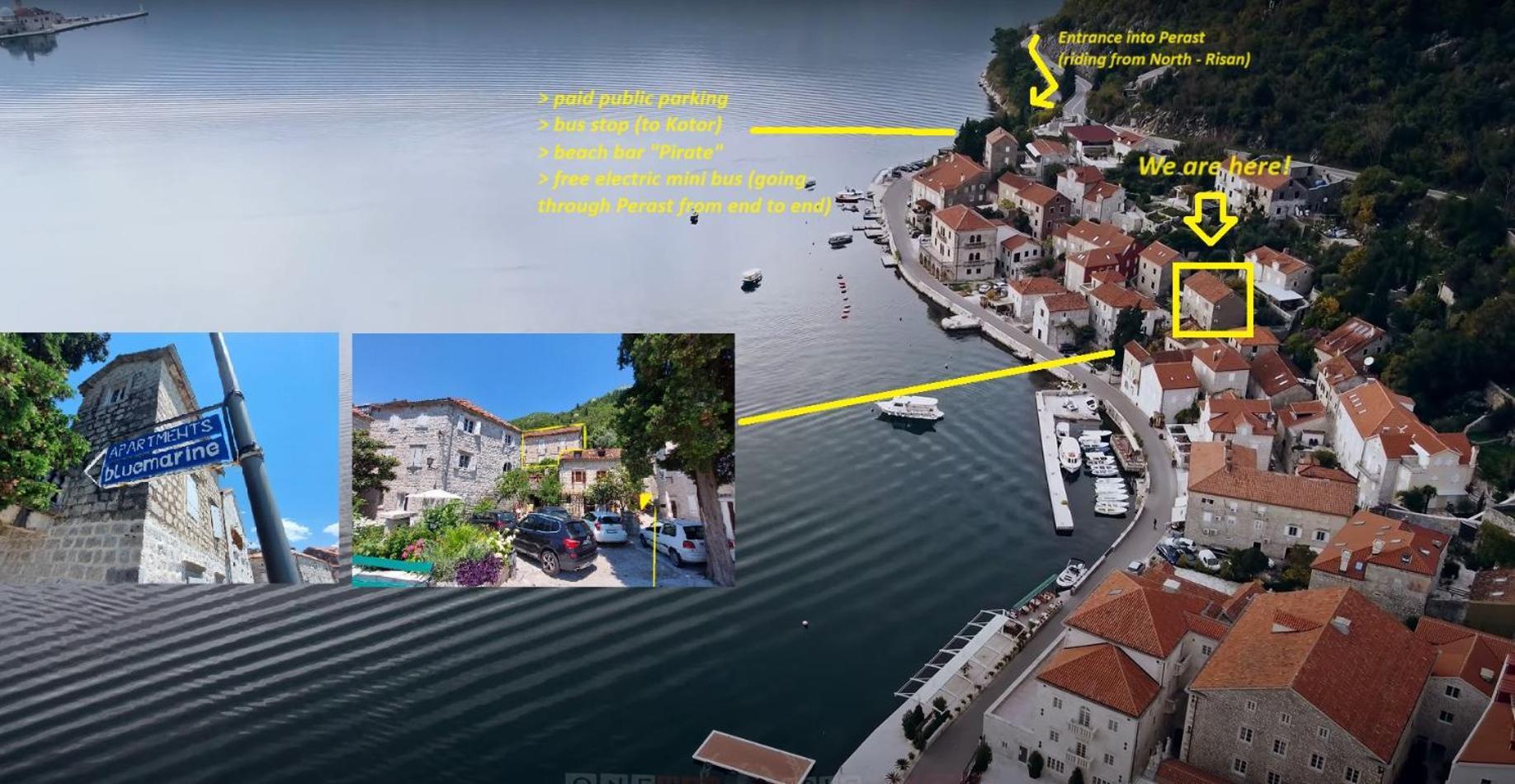 Bluemarine Rooms & Apartments Perast Kültér fotó